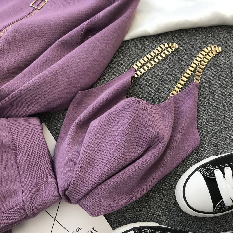 Vicky zestaw treningowy | 3-częściowy, stylowy dres damski