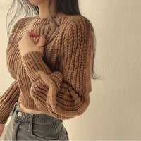 Krótki sweter Lora | Luźny i stylowy