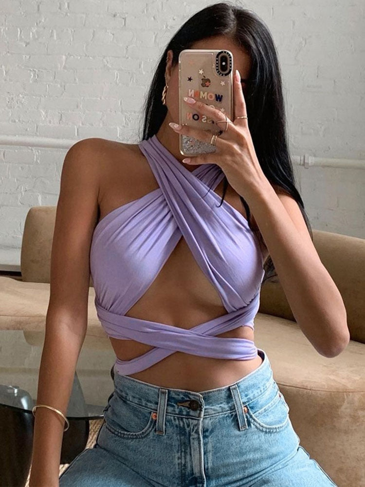 Rosie Halter Top | A sexy & summery crop top