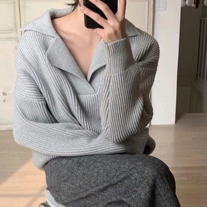 Cozy Winter Sweater with V-Neck | Comfy & Stylish