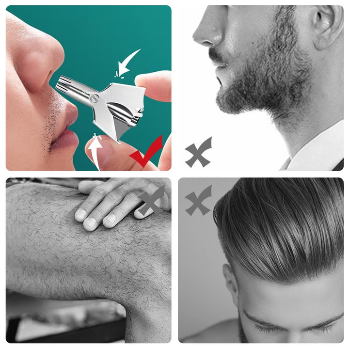 Sammy Jackson™ Pro RVS Neushaar Trimmer | Een goed verzorgd gezicht