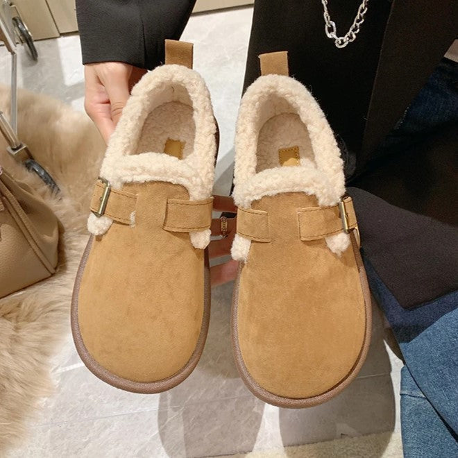 Mikaela Leather Slippers | Warm & Trendy