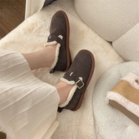 Mikaela Leather Slippers | Warm & Trendy