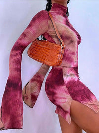 Beatrice Dress | With a cheerful tie-dye pattern