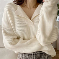 Cozy Winter Sweater with V-Neck | Comfy & Stylish