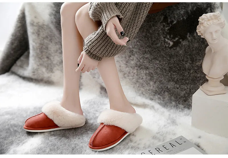 Julie Suede Slippers | Soft & Warm
