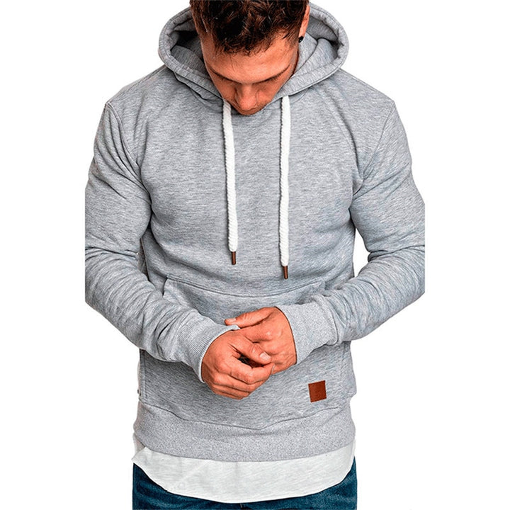 Sammy Jackson™ | Casual Hoodie voor Heren - Met Buidelzak en Wit Koord