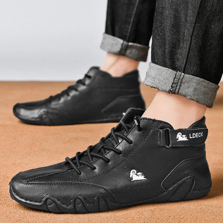 Daisy Leather Winter Sneakers | Warm & Versatile