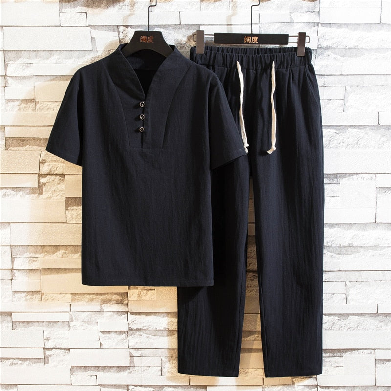 Sammy Jackson™ Luno Linnen Kledingset | Een luchtige & zomerse kledingset voor heren