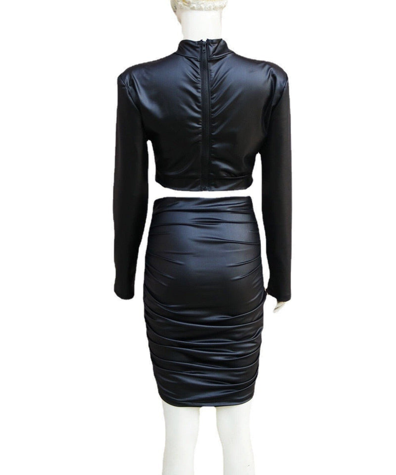 Gracy Leather Set | A sexy & stylish look