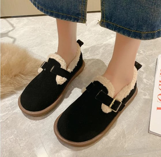 Mikaela Leather Slippers | Warm & Trendy