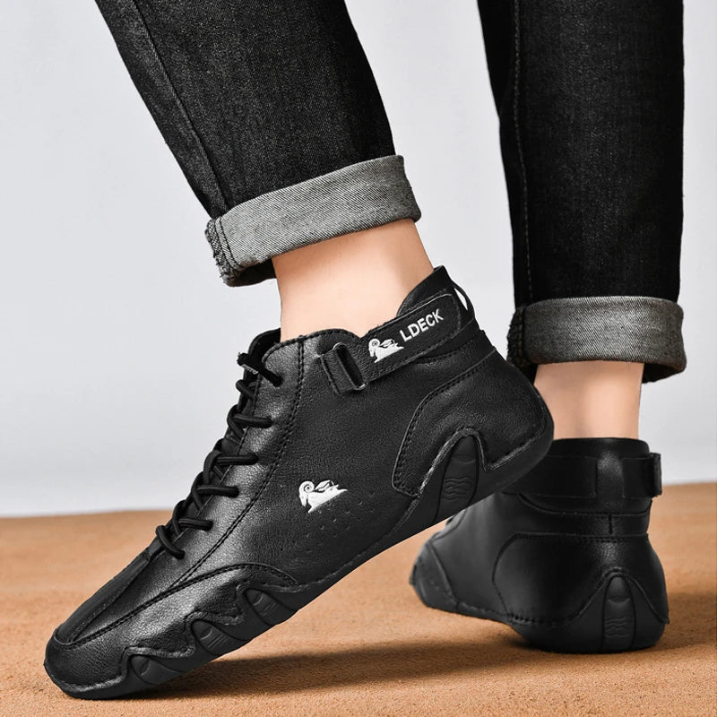 Daisy Leather Winter Sneakers | Warm & Versatile