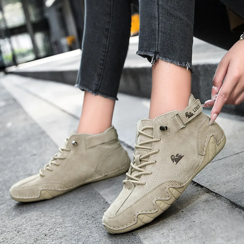 Daisy Leather Winter Sneakers | Warm & Versatile