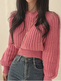 Krótki sweter Lora | Luźny i stylowy