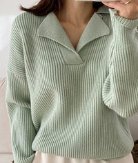 Cozy Winter Sweater with V-Neck | Comfy & Stylish