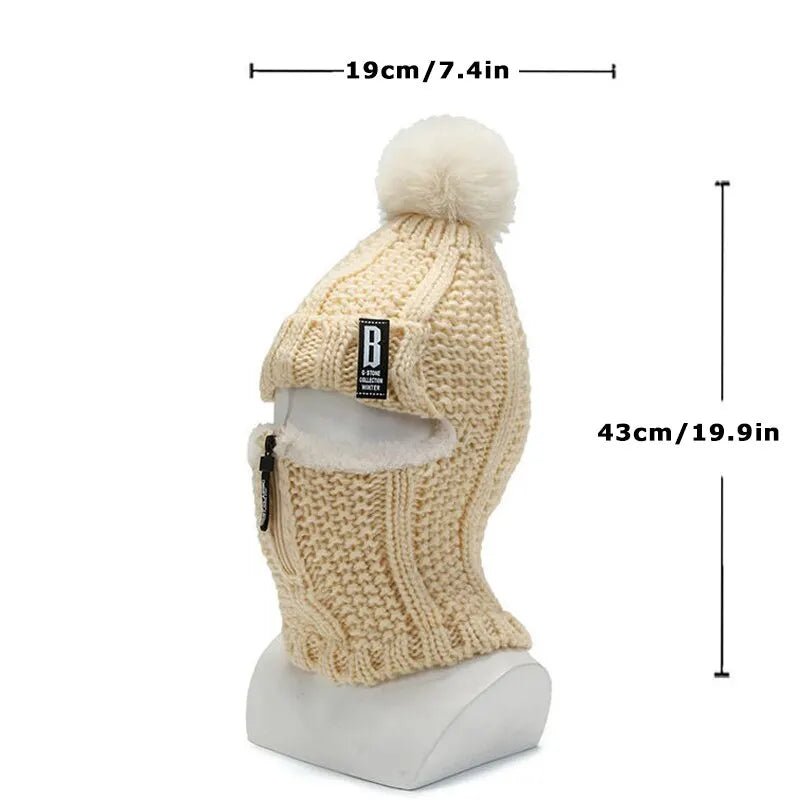 Katelyn Knitted Balaclava | Nice and Warm & Versatile