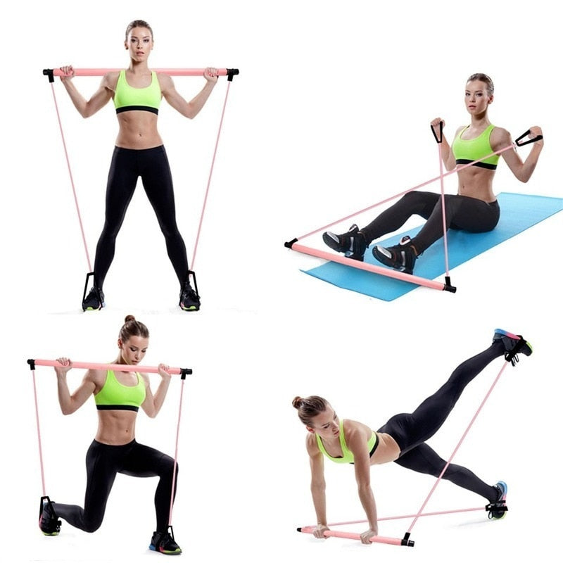 Fitnessowa sztanga oporowa | Idealna do ćwiczeń w domu
