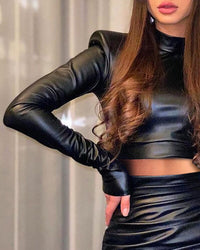 Gracy Leather Set | A sexy & stylish look