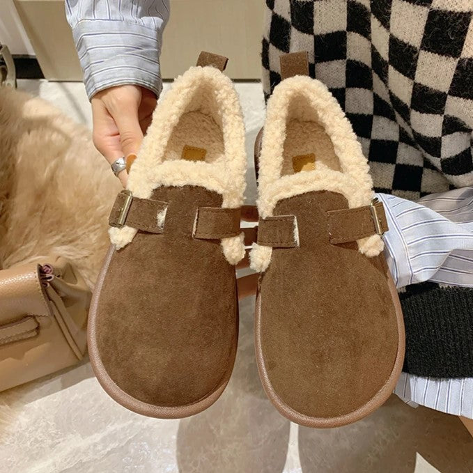 Mikaela Leather Slippers | Warm & Trendy