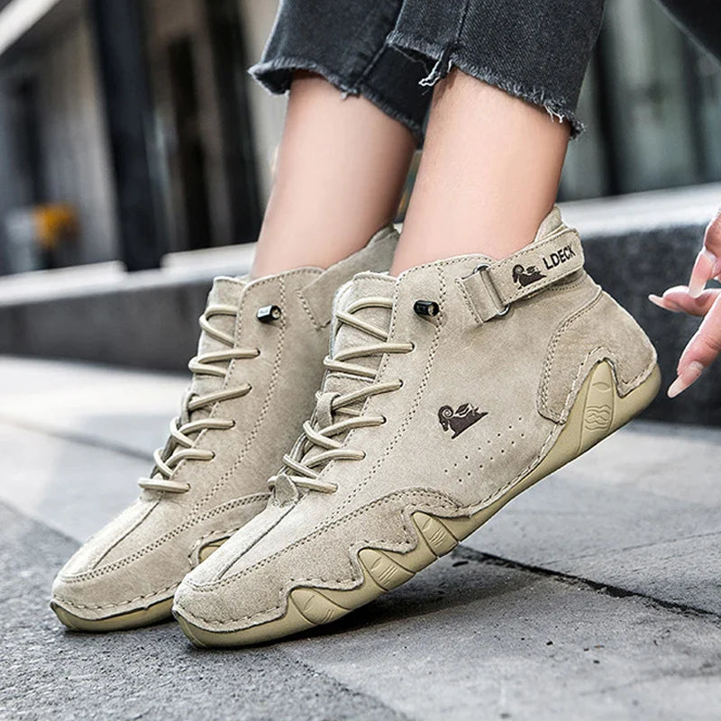 Daisy Leather Winter Sneakers | Warm & Versatile