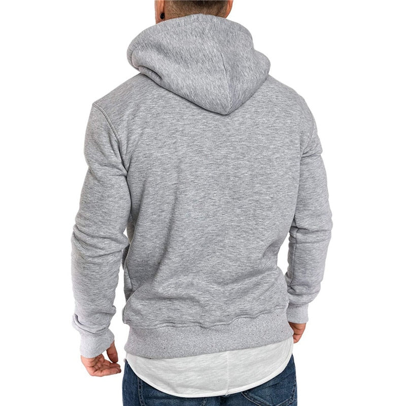 Sammy Jackson™ | Casual Hoodie voor Heren - Met Buidelzak en Wit Koord