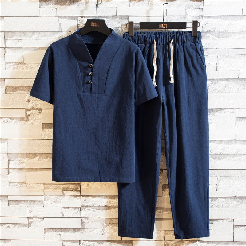 Sammy Jackson™ Luno Linnen Kledingset | Een luchtige & zomerse kledingset voor heren