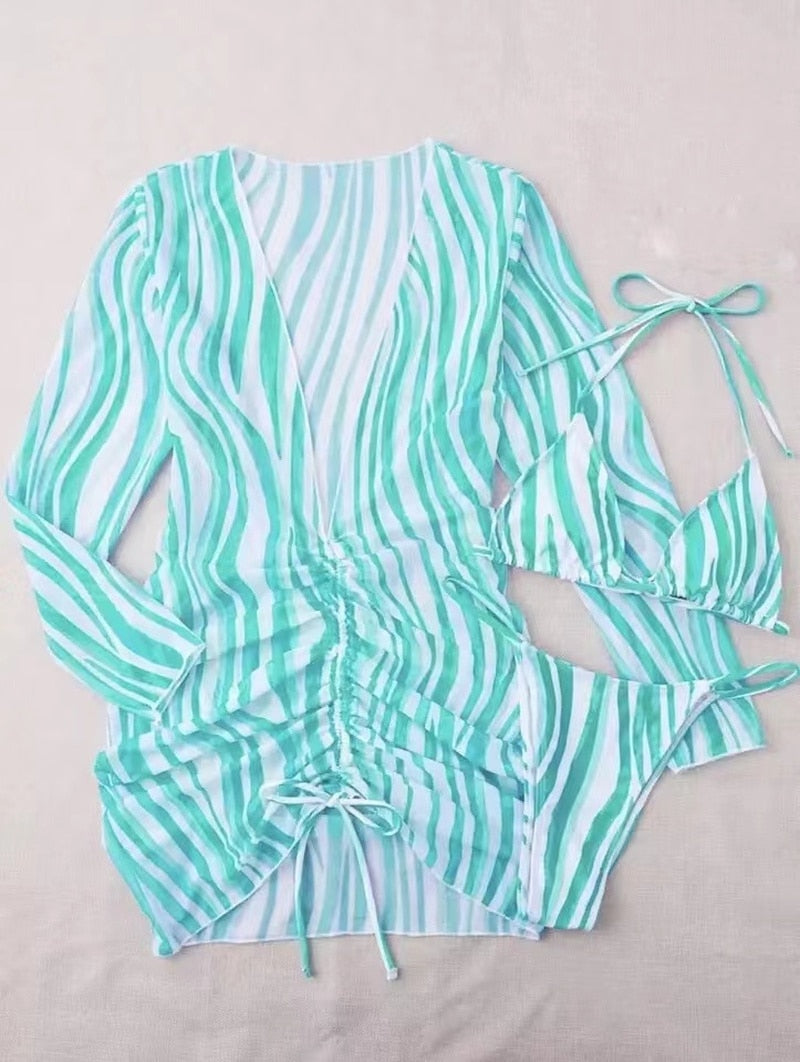 Gigi 3-piece Set | The ideal set; bikini with cover-up