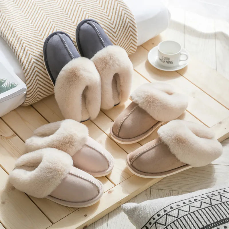 Julie Suede Slippers | Soft & Warm