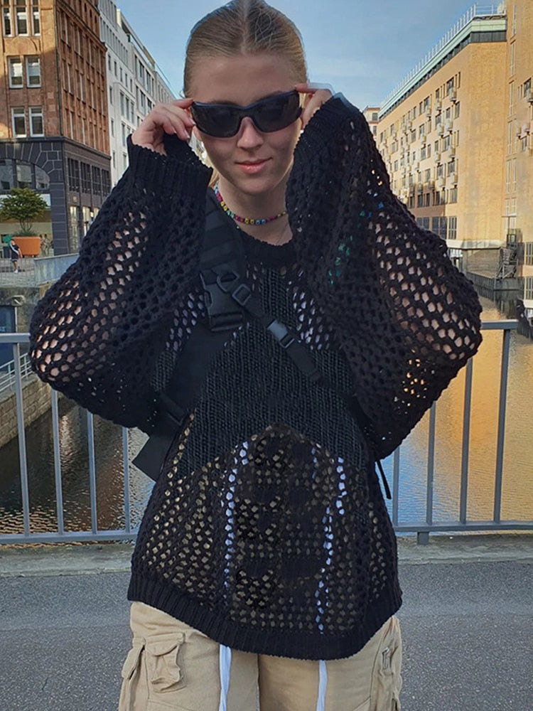 Sweter Sille na szydełku | Postaw na styl grunge