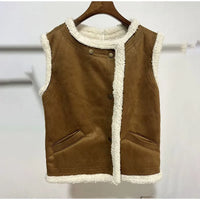Janet Leather Winter Vest | Stylish & Timeless
