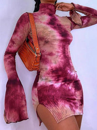 Beatrice Dress | With a cheerful tie-dye pattern