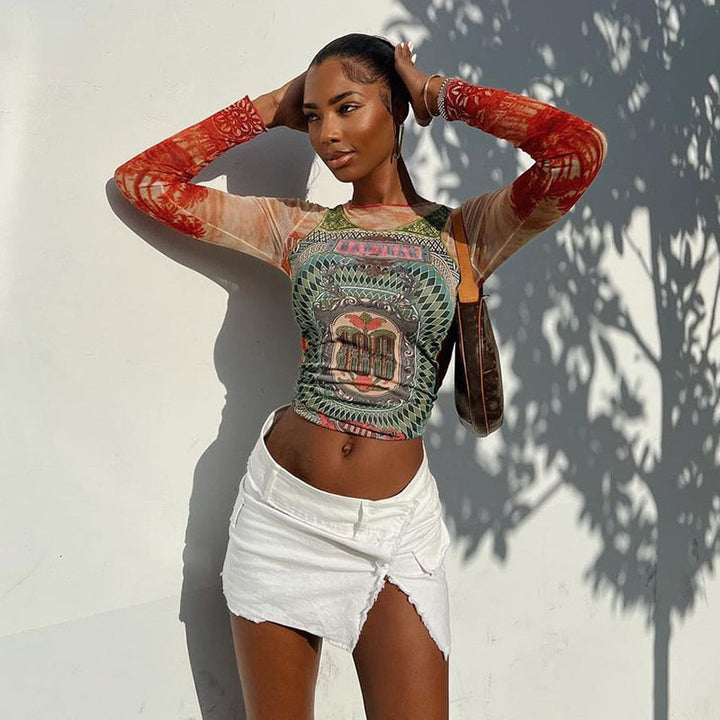 Arty Mesh Top | Dodaj odrobinę pazura do swojej stylizacji