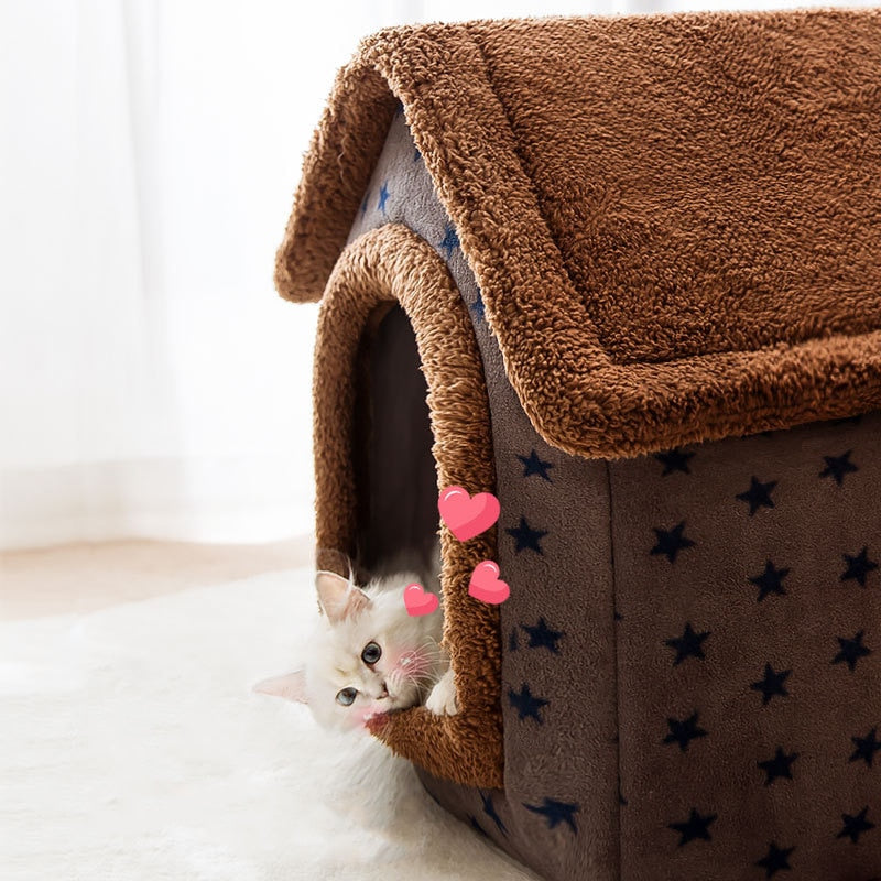Sammy Jackson™ Fluffy Pet House | A cozy & warm sleeping spot for your pet