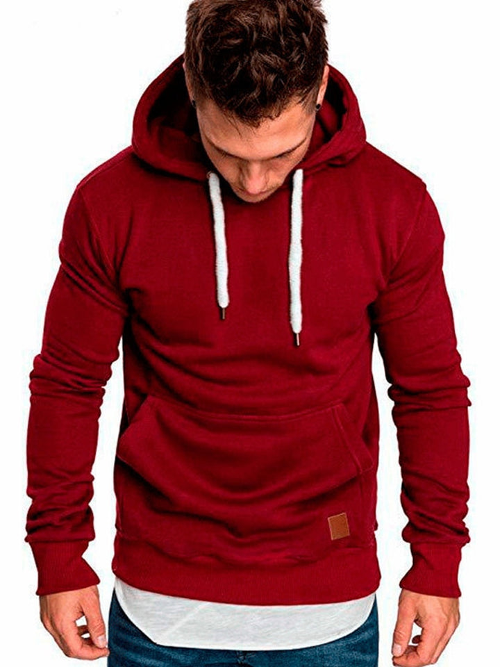 Sammy Jackson™ | Casual Hoodie voor Heren - Met Buidelzak en Wit Koord