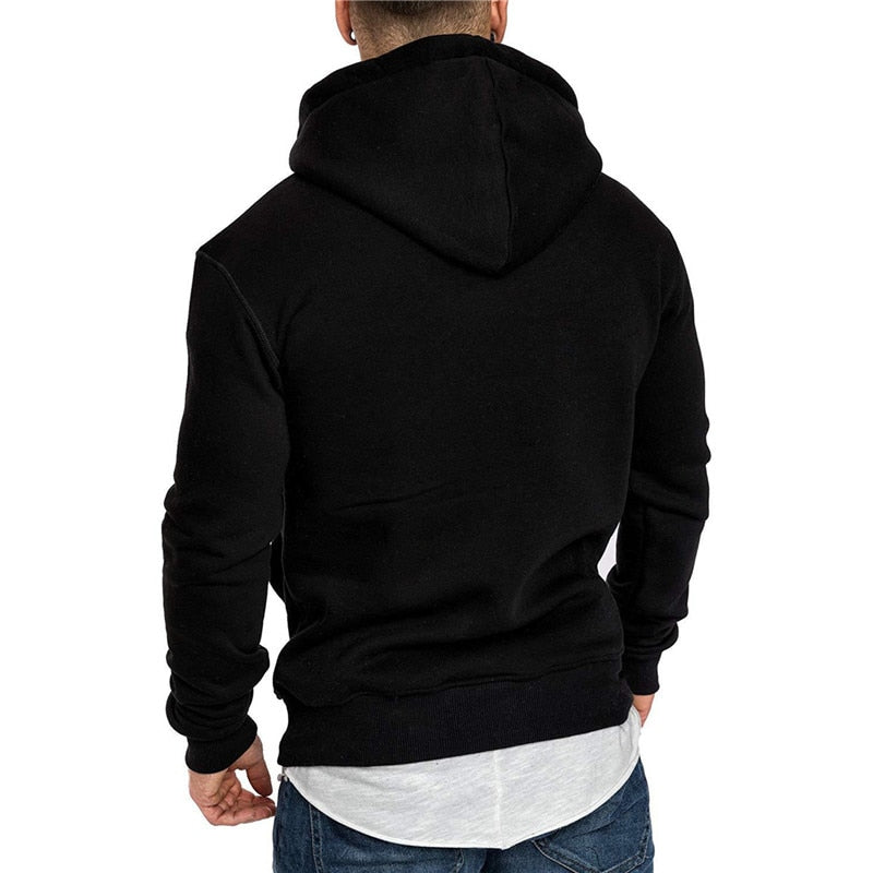 Sammy Jackson™ | Casual Hoodie voor Heren - Met Buidelzak en Wit Koord