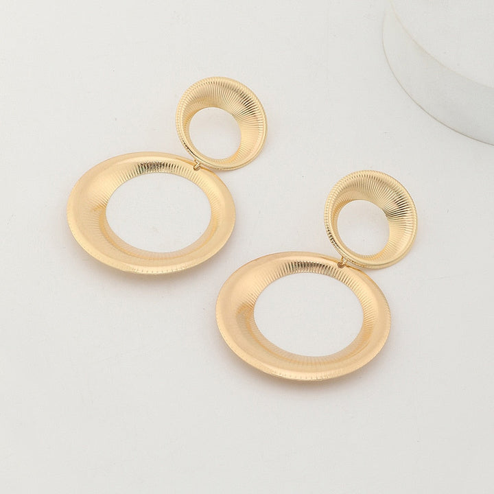 Golden Circles | Unique Statement Earrings