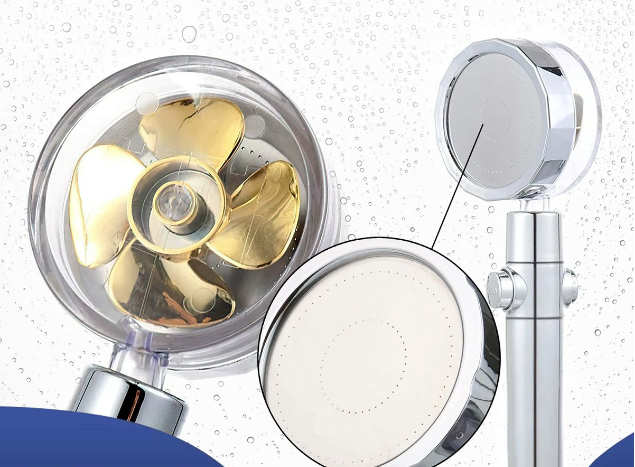 Sammy Jackson™ | Pro 360° Rotating Shower Head | A unique handheld shower with high pressure