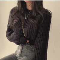 Krótki sweter Lora | Luźny i stylowy
