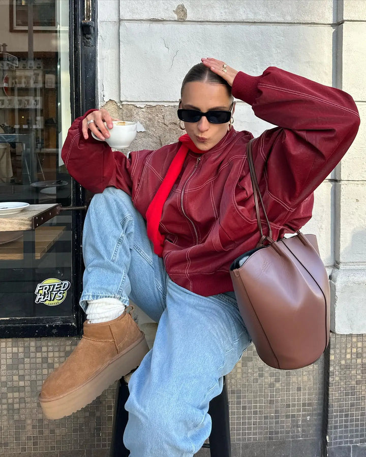 Catherine Leather Jacket | Stylish & Modern
