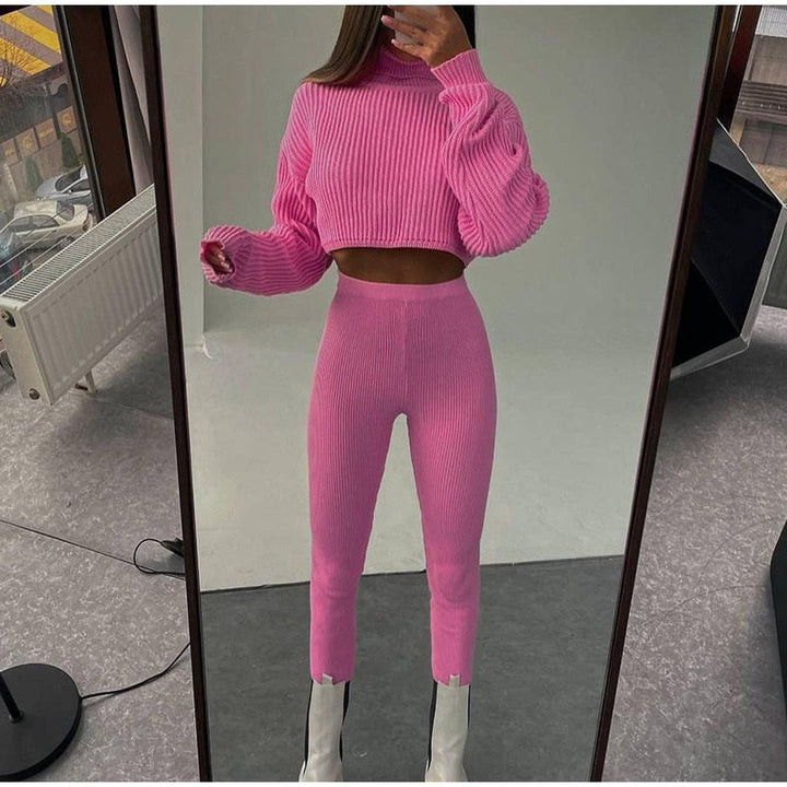 Zestaw Stacey | Krótki golf z dopasowanymi legginsami