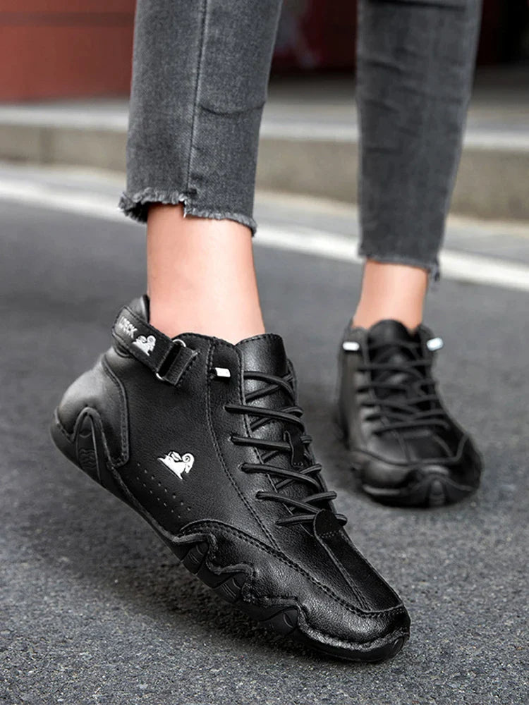 Daisy Leather Winter Sneakers | Warm & Versatile