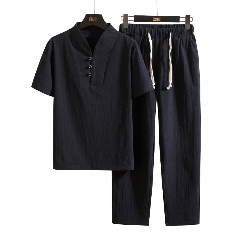 Sammy Jackson™ Luno Linnen Kledingset | Een luchtige & zomerse kledingset voor heren