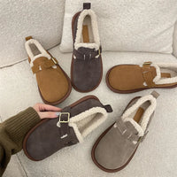 Mikaela Leather Slippers | Warm & Trendy