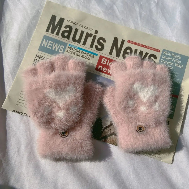 Ally Flip Mink Mittens | Cute & Comfy