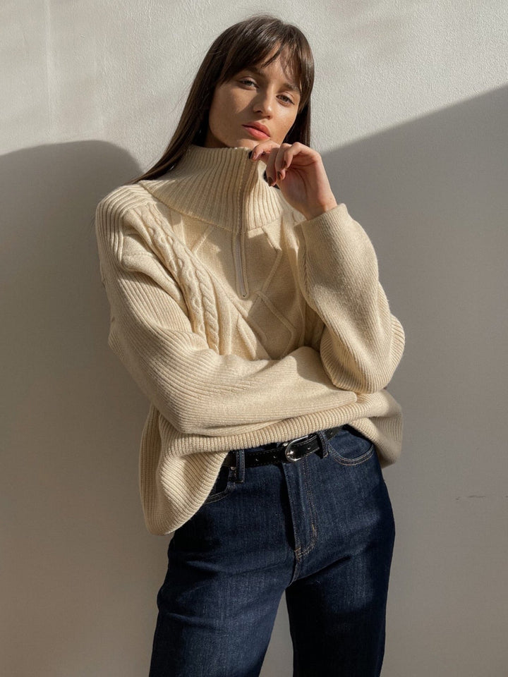 Elaine Sweater | Warm wool sweater with oversized fit