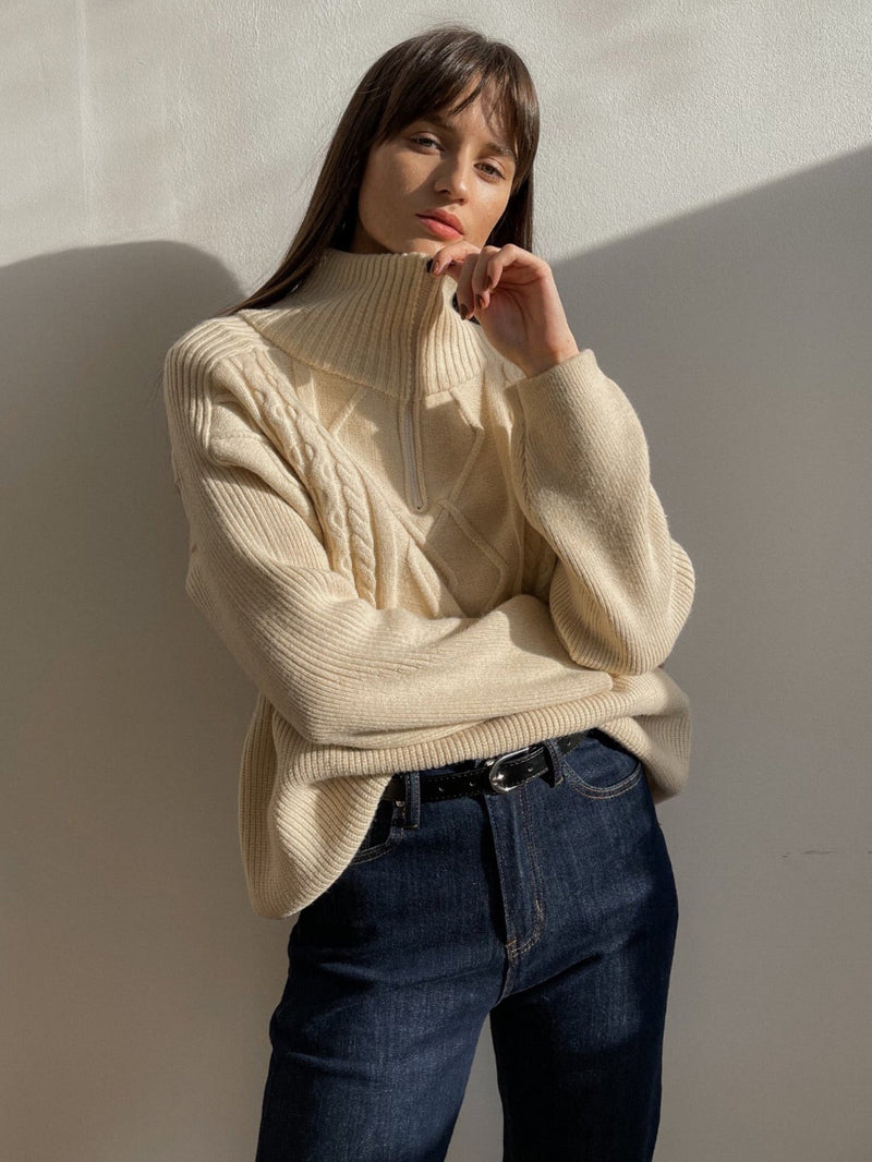 Elaine Sweater | Warm wool sweater with oversized fit