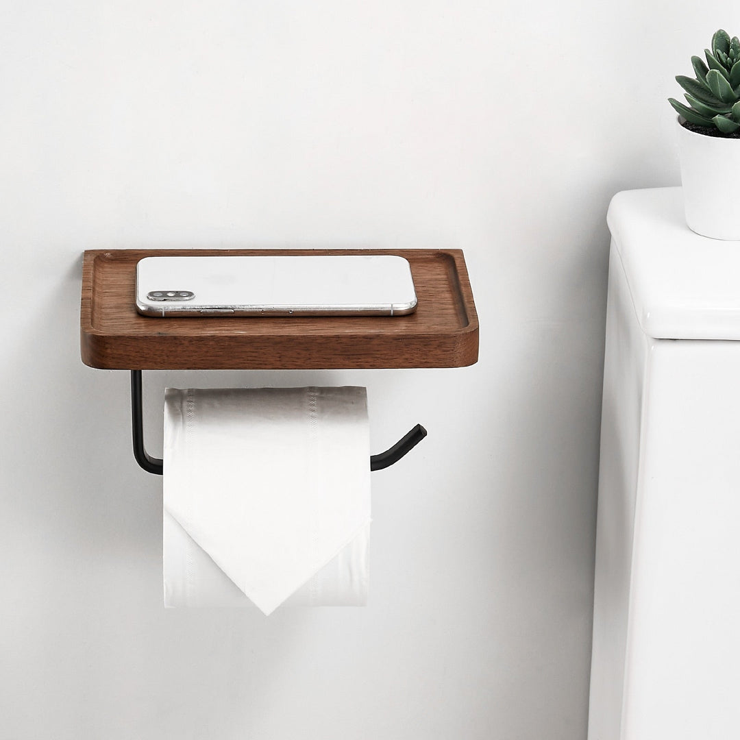 Wooden Toilet Paper Holder | Trendy & handy