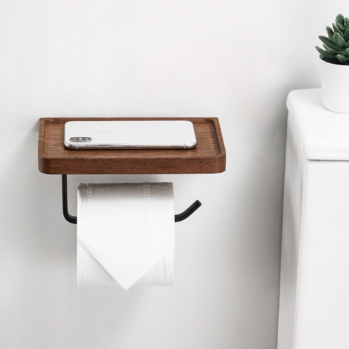 Wooden Toilet Paper Holder | Trendy & handy