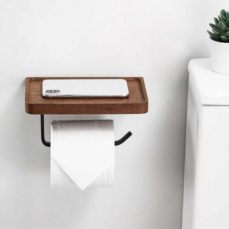 Wooden Toilet Paper Holder | Trendy & handy