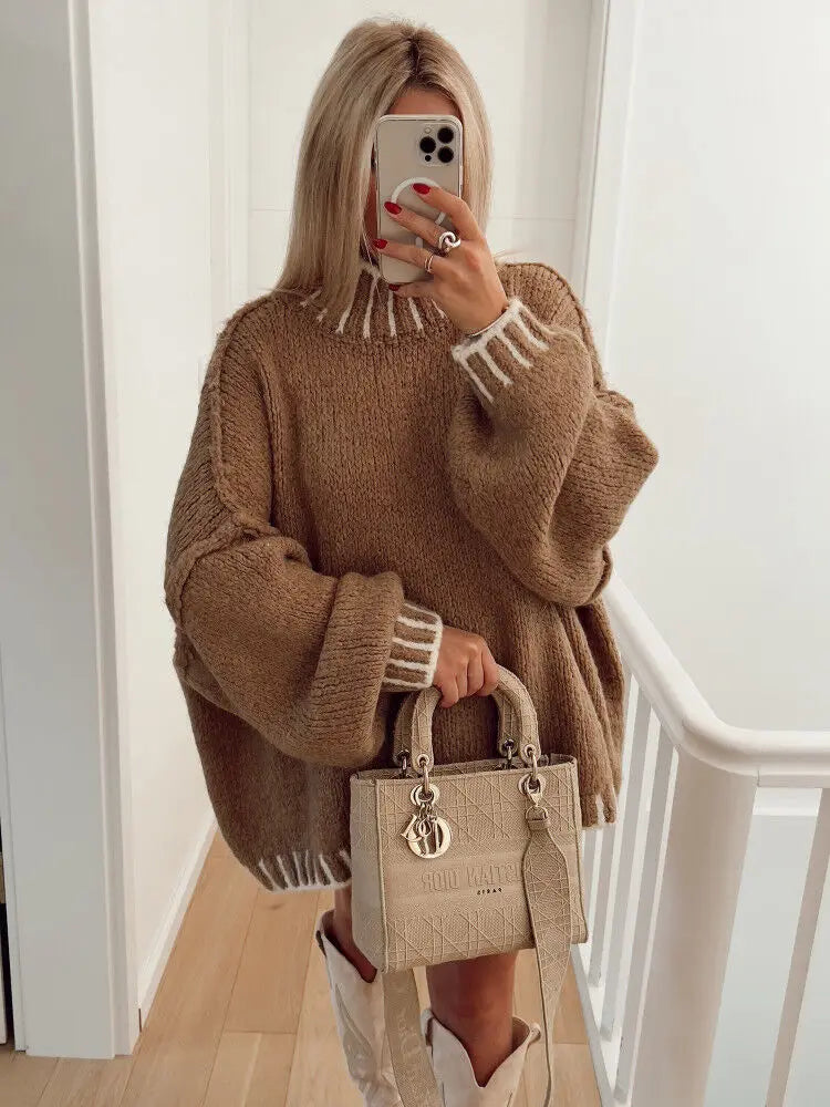 Evangeline Knitted Sweater | Loose & Comfortable